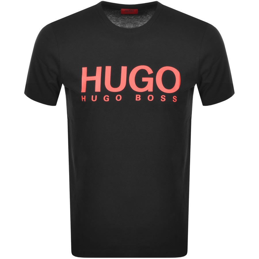 Alternative Image for ProductHUGO Dolive Crew Neck Short Sleeve T Shirt Black1